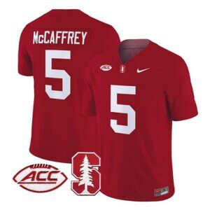 Mens Youths Select Size For Christian McCaffrey Stitched Jersey Cardinal Vapor